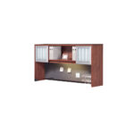 66″ Hutch with 2 Frosted Glass Doors-PL140OH/40SGD +$399.00