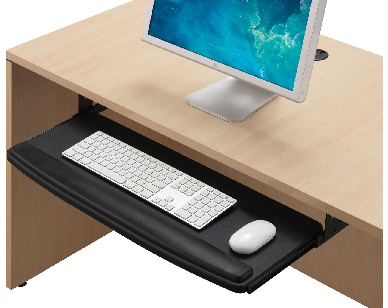 Premium Extra Wide Keyboard Tray with Padded Wrist Rest