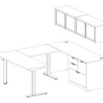 60” x 60” x 24” Desk with Return -$10.00