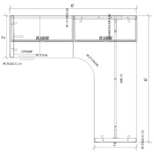 Radius Corner Desk - Package 14-MO - 3D