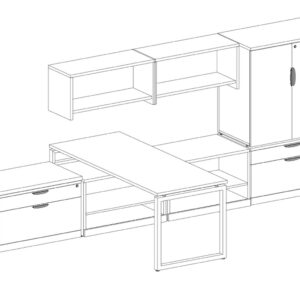 Encore Executive Office Desk - Package 9-MO - Image 2