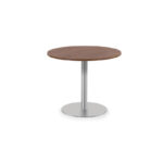 42“ Round Table With Round Brushed Metal Base +$429.00