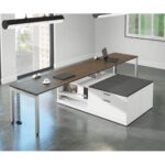 L Shaped Desk with Storage - 7-MO