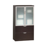 2 Drawer Lateral/Glass Storage Cabinet +$1,059.00