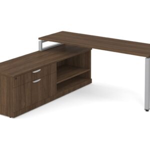 Elements L Shaped Desk with Credenza Storage- Package 15-MO - Image 4