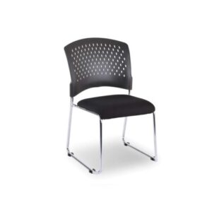 AGENDA 2 LINKABLE DESIGNER FABRIC STACKING CHAIR - Image 1