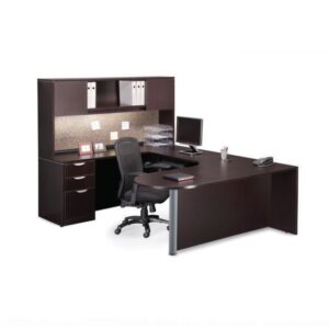 BULLET DESK EXECUTIVE WORKSTATION 71″ X 101″ - Image 11