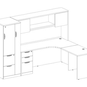 Classic Corner Shaped Workstation - Image 3