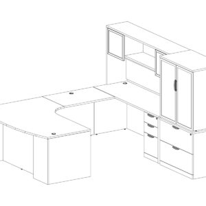 71" CLASSIC PLUS U-SHAPED EXECUTIVE DESK - Image 5