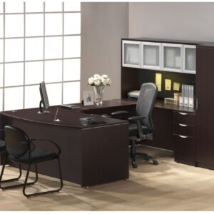 EXECUTIVE BOWFRONT WORKSTATION 71″ X 107″ - Image 1