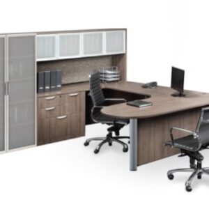 BULLET DESK EXECUTIVE WORKSTATION 71″ X 101″ - Image 2
