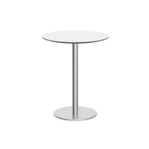 29"H CLASSIC ROUND/ SQUARE MEETING TABLE WITH ROUND OR CROSS BRUSHED METAL BASE - Image 6