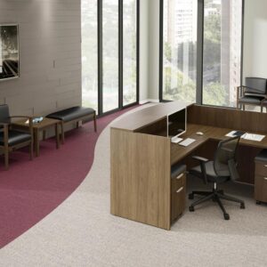 Package B7 - Classic Gallery Reception Desk With Two Pedestals - Image 12