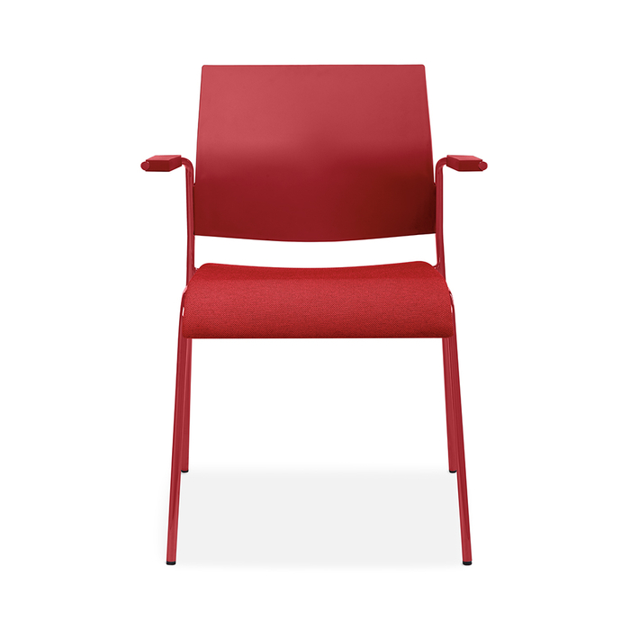 Allseating_Tuck_4leg_WA_UphSeat_Currant_Front_Mikmaq_Office_Furniture