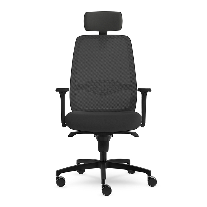Allseating_L1_BK_Lumbar_HR_Front_Mi’kmaq_Office_Furniture
