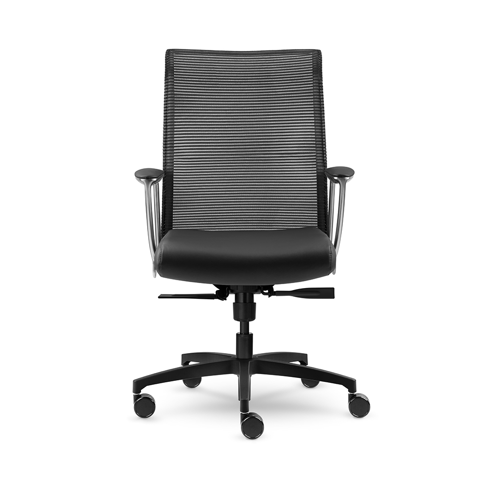 Allseating_Zip_Mesh_Con_HorizBlack_Front_Mi’kmaq_Office_Furniture