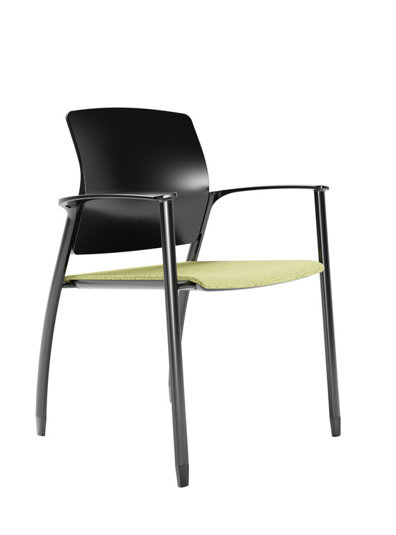 firefly_textile_seat_glider_black_arm_45-degree_uphostered_seat_Mi'kmaq_Office_Furniture