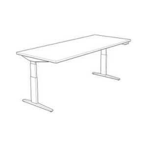 2B-1 Adjustable Height Work Surfaces (2 Supports)