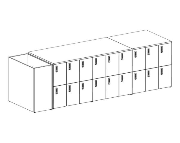 Group Lacasse Locker Plan 1 - 3D