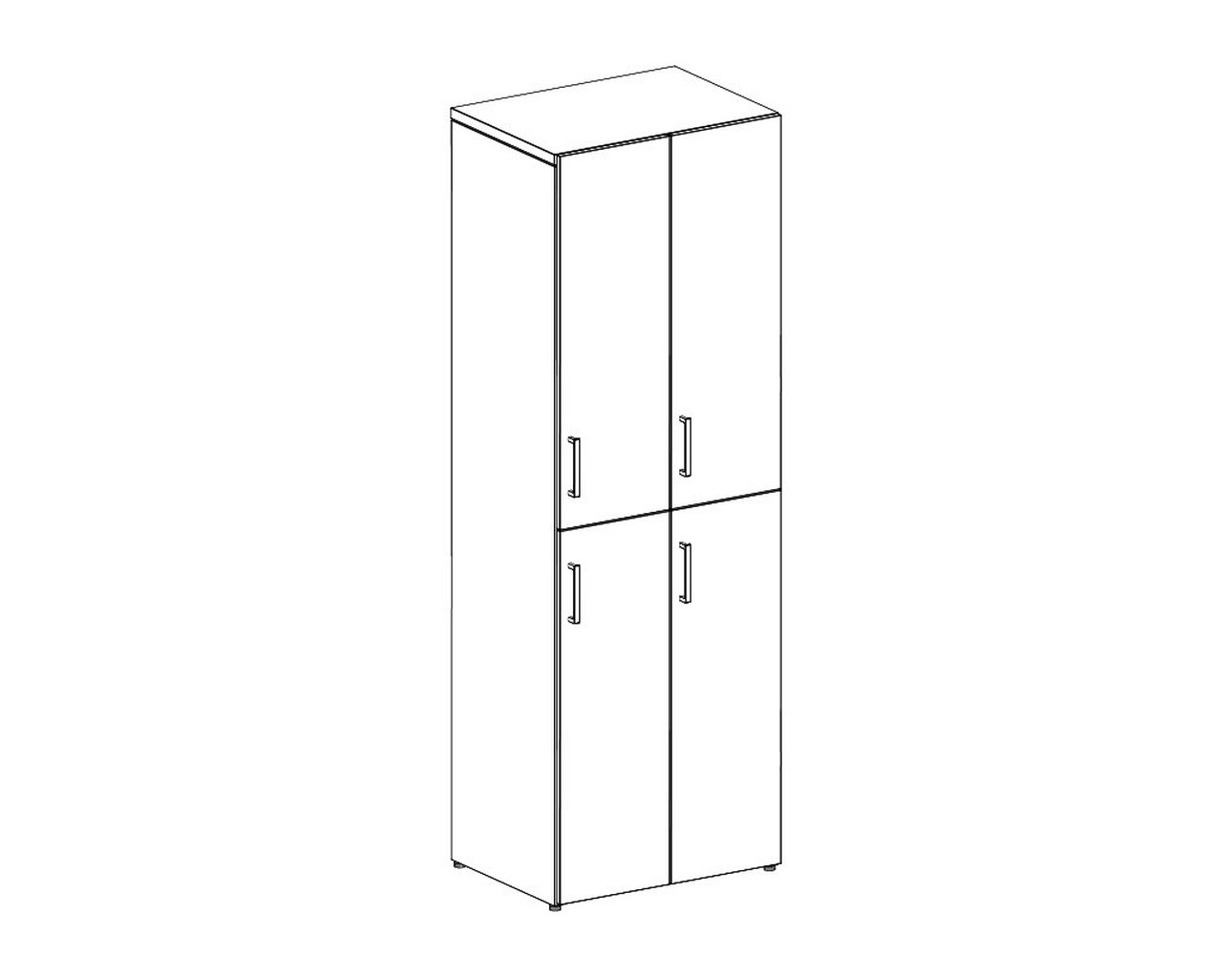 Groupe Lacasse – Quad Wardrobe Lockers – 182472LDNR – 3DR – 3D