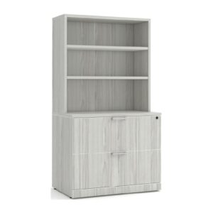 2-Drawer Lateral File with Hutch - Image 1