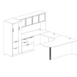 Executive Bullet Desk - Package 5-CC-L - Image 3