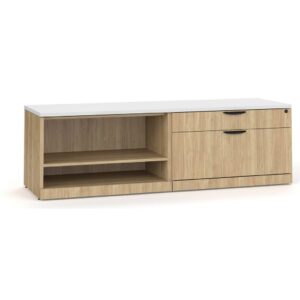 Elements Storage Cabinet and Bookshelf Credenza - Image 3