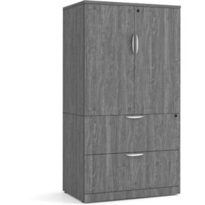 Locking Storage Cabinet and Lateral File Combo Unit - Image 9