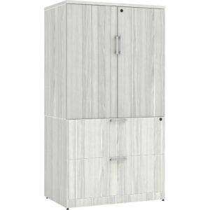Locking Storage Cabinet and Lateral File Combo Unit - Image 2