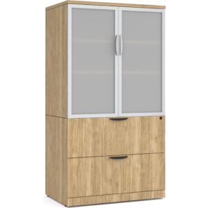 Locking Storage Cabinet and Lateral File Combo Unit - Image 4