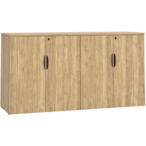 38"H Locking Double Door Storage Credenza - Image 1