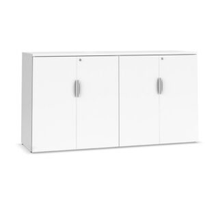 38"H Locking Double Door Storage Credenza - Image 4