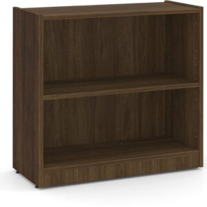 Heavy Duty Bookshelves - 2 Shelf - Modern Walnut