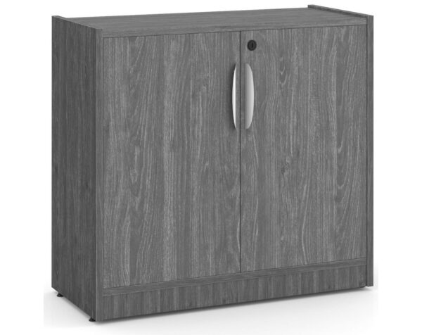 Heavy Duty Bookshelves - 2 Shelf - with Doors - Newport Grey