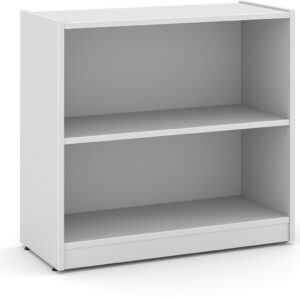 Heavy Duty Bookshelves - 2 Shelf - White
