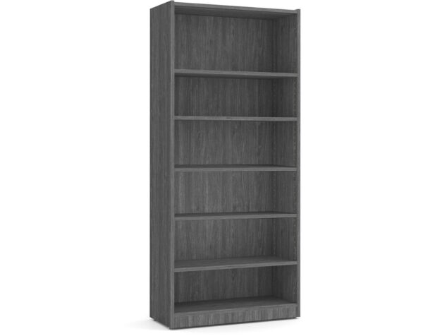 Heavy Duty Bookshelves - 6 Shelf - Newport Grey