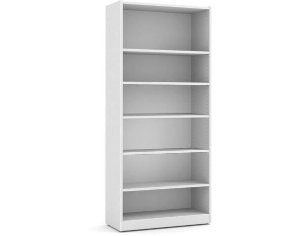 Heavy Duty Bookshelves - 6 Shelf - White