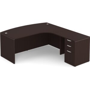 Bowfront L Shaped Desk - Right Hand Return - Image 5