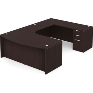 Bowfront U Shaped Desk - Right Hand Radius - Image 4
