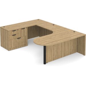 U Shaped Desk - Left Hand Bullet Return - Image 3