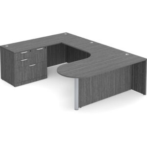 U Shaped Desk - Left Hand Bullet Return - Image 2