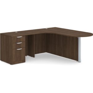 L Shaped Desk - Left Hand Bullet Return - Image 5