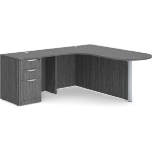 L Shaped Desk - Left Hand Bullet Return - Image 2