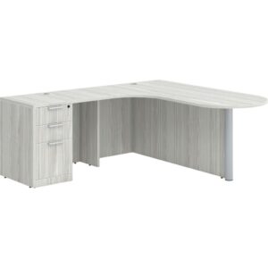 L Shaped Desk - Left Hand Bullet Return - Image 4