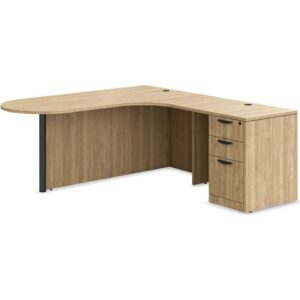 L Shaped Desk - Right Hand Bullet Return - Image 2