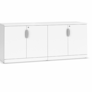 29"H Locking Double Door Storage Credenza - Image 2