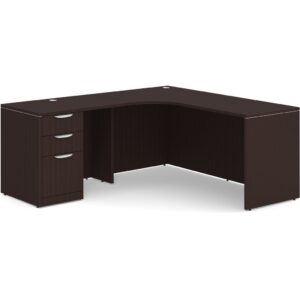 L Shaped Desk - Radius Corner - Left Hand Return - Image 2