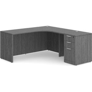 L Shaped Desk - Radius Corner - Right Hand Return - Image 3