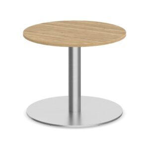 Round End Table with Round Metal Base - Image 5