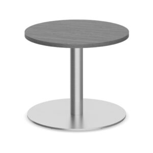 Round End Table with Round Metal Base - Image 3